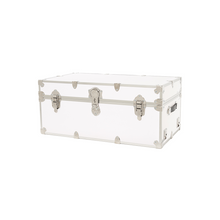 Load image into Gallery viewer, Small Leather Embossed Camp Trunk - 30" x 17" x 13"