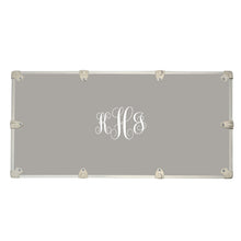 Load image into Gallery viewer, Large Leather Embossed Trunk with Personalized Monogramming