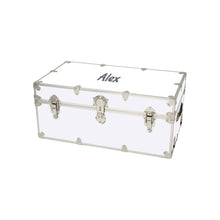 Load image into Gallery viewer, Small Leather Embossed Camp Trunk with Personalized Monogramming