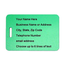 Load image into Gallery viewer, Rhino-Trunk-Luggage-Tag-Green