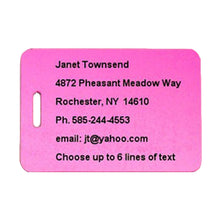 Load image into Gallery viewer, Rhino-Trunk-Luggage-Tag-Pink