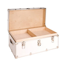 Load image into Gallery viewer, Small Leather Embossed Camp Trunk - 30" x 17" x 13"