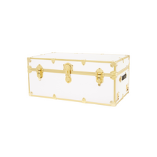 Load image into Gallery viewer, XL Leather Embossed Camp Trunk - 34&quot; x 20&quot; x 15&quot;