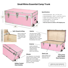 Load image into Gallery viewer, Small-Rhino-Essential-Camp-Trunk-Info-Graphic